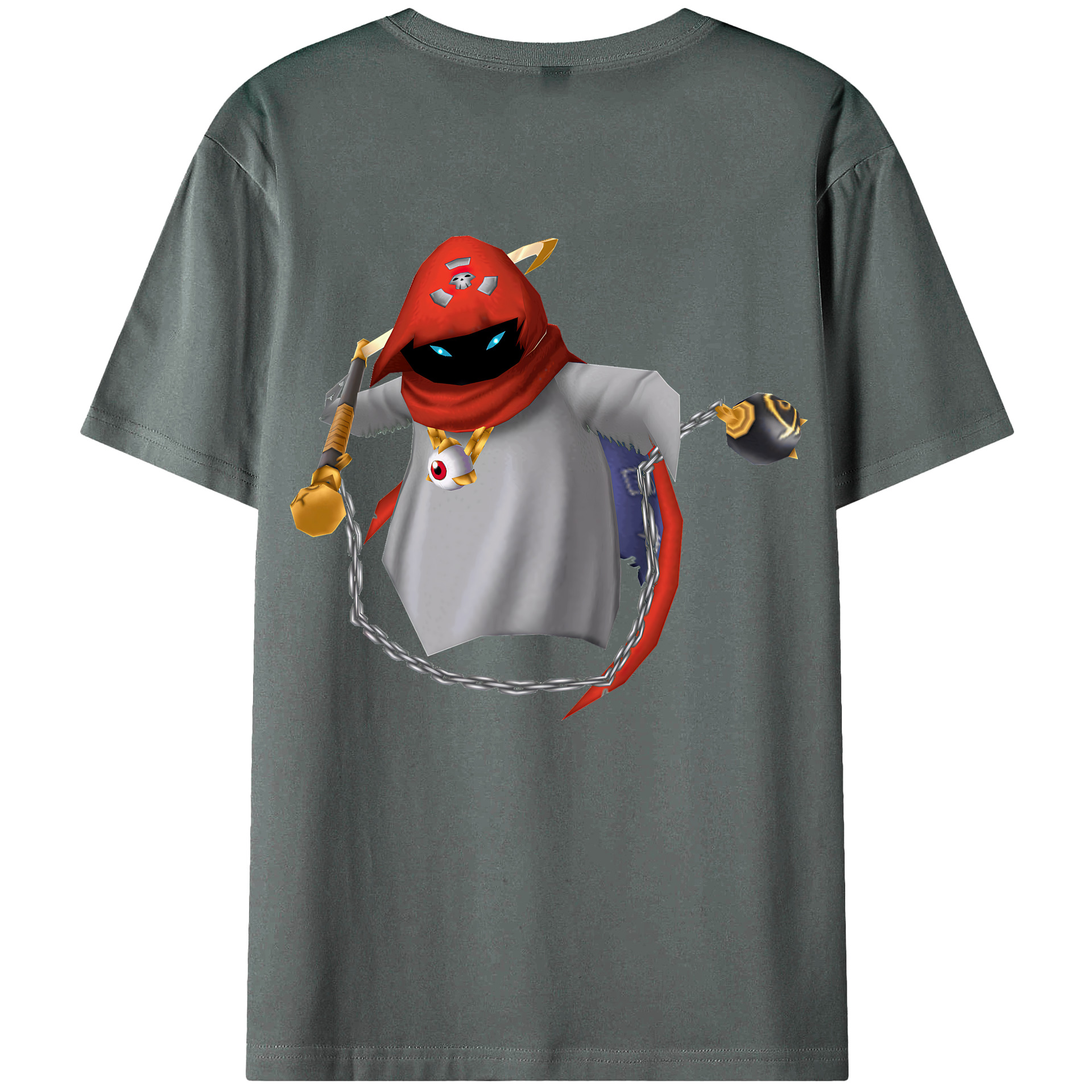 （画像用） Digimon デジタルモンスター/デジモン 綿100％ メンズ半袖Tシャツ（バックプリント） 通気性